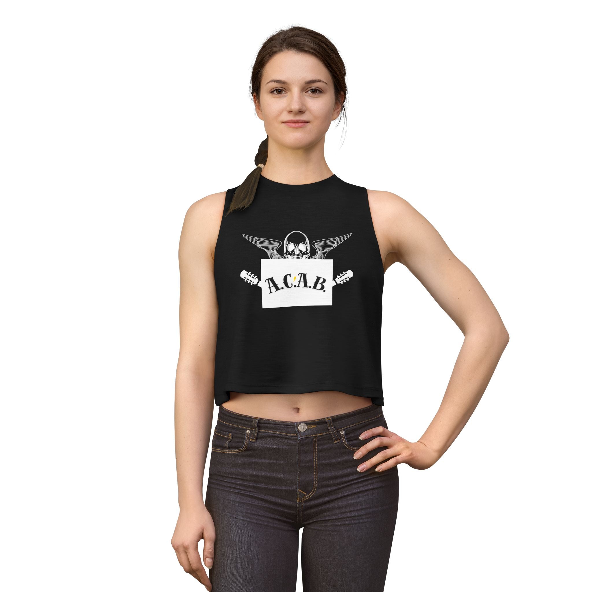 'ACAB" Women's Punk Rock Crop Top