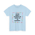 “The Only Minority Destroying Our Country Are Billionaires” Political Statement T-Shirt — Floral Design