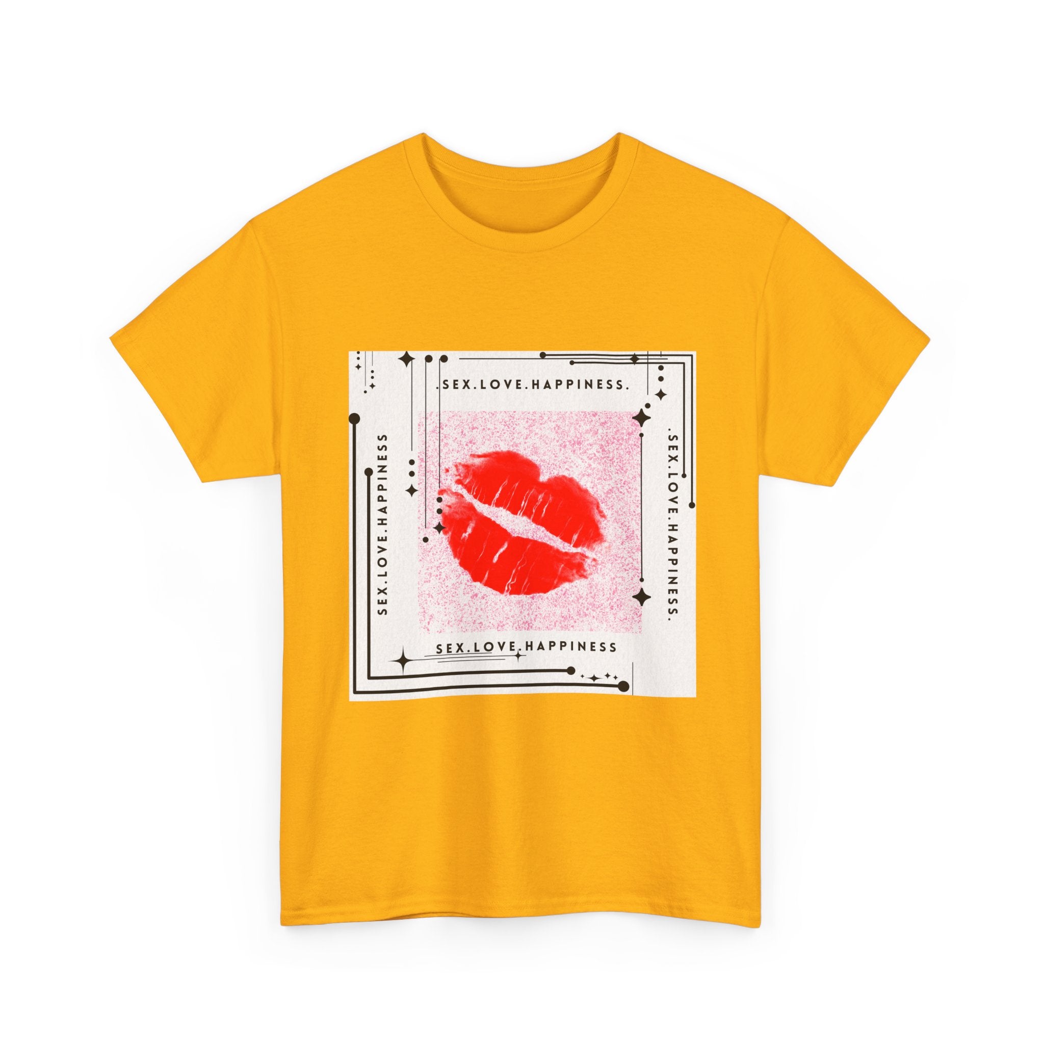 Kiss Lips Graphic Tee — Flirty Trendy Lip Print T-Shirt.