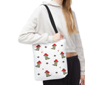Cowboy Cherry Heart Pattern Tote Bag