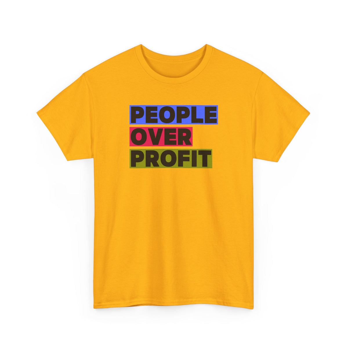 'People Over Profit'  Unisex Cotton T-Shirt