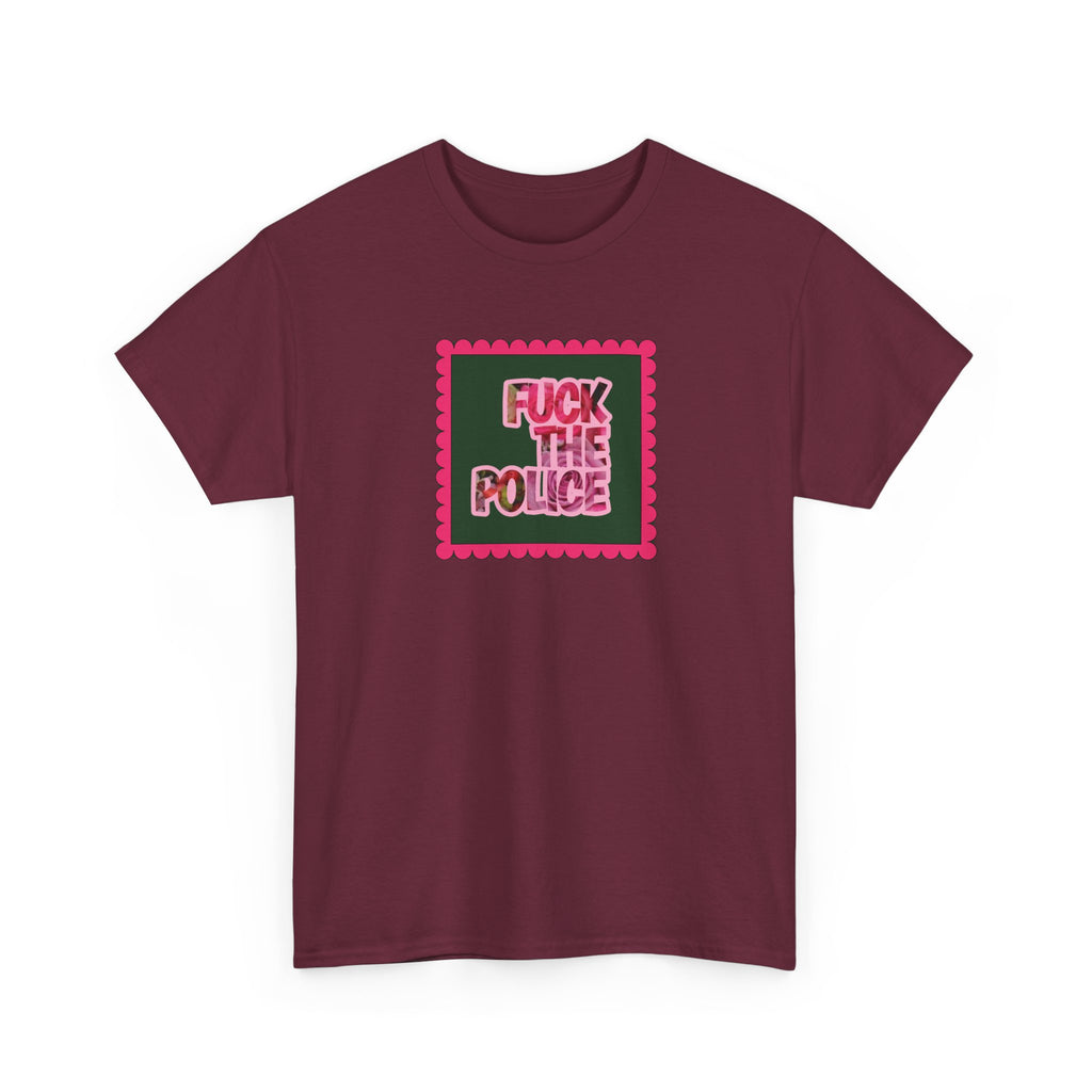 'Fuck The Police' Feminine Protest Graphic Unisex Cotton T-Shirt
