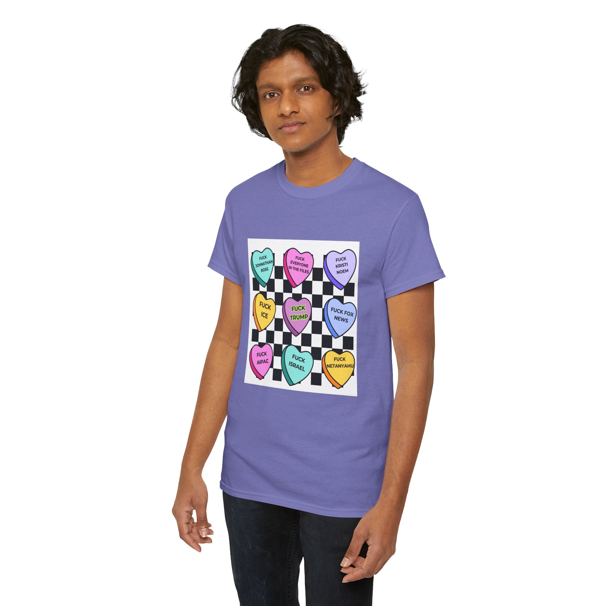 Political Conversation Hearts T-Shirt Social Justice Candy Heart Tee