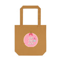 'Eat the Rich' Coquette Pink Cupcake Cotton Canvas Tote Bag