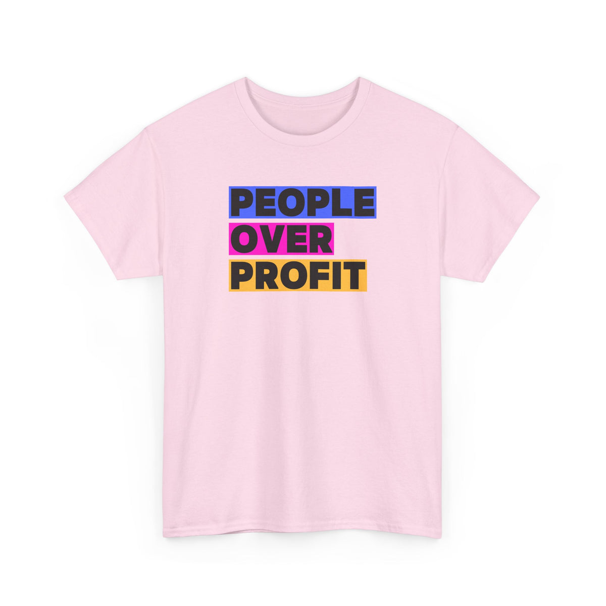 'People Over Profit'  Unisex Cotton T-Shirt