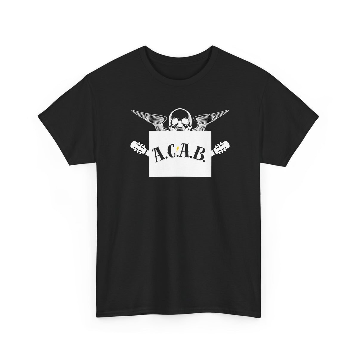 ACAB Skull Punk Protest Graphic Unisex Cotton T-Shirt