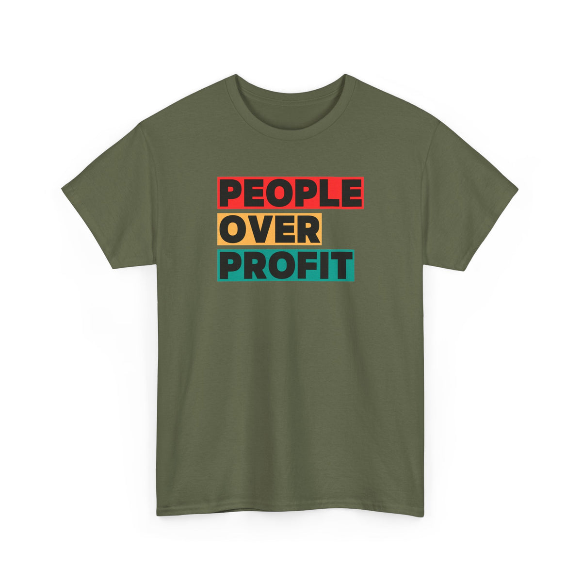 'People Over Profit'  Unisex Cotton T-Shirt