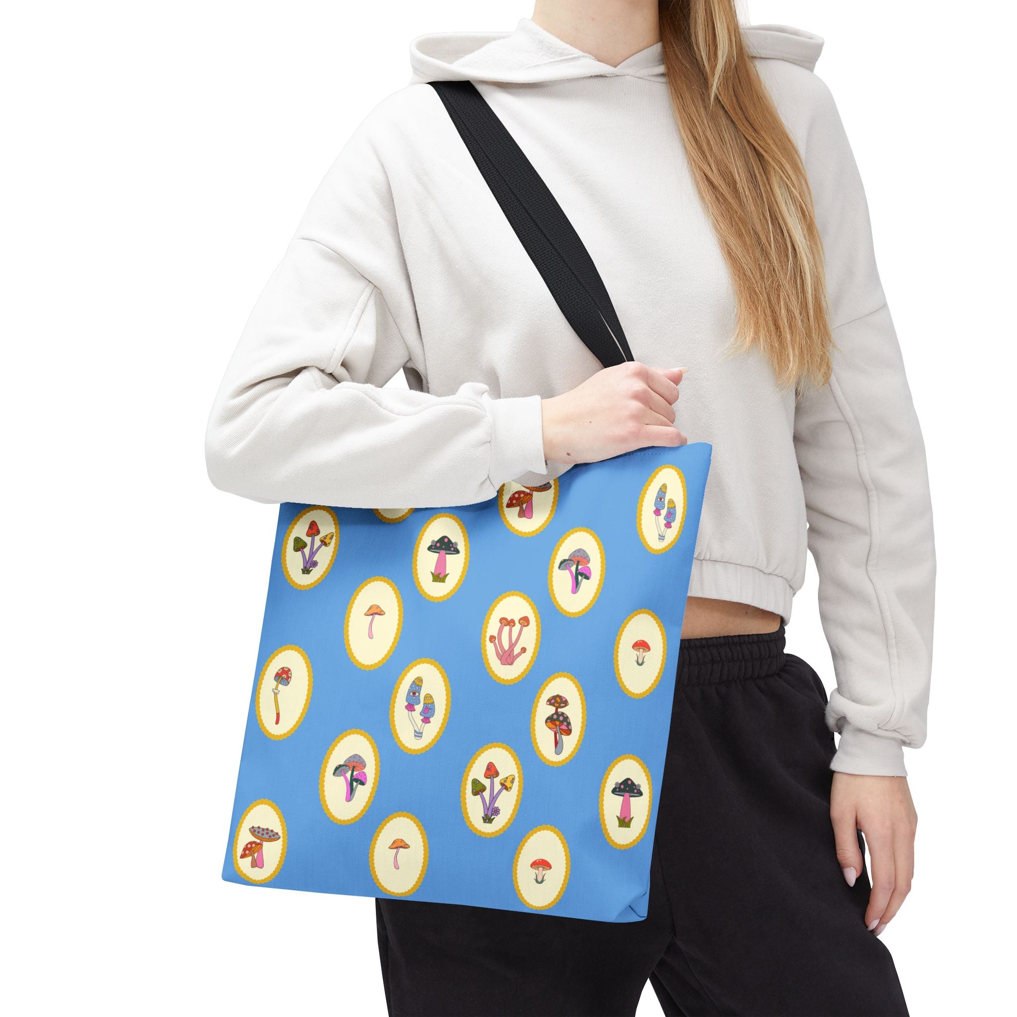 Princess Amanita Mushroom Vintage Scrapbook Tote Bag