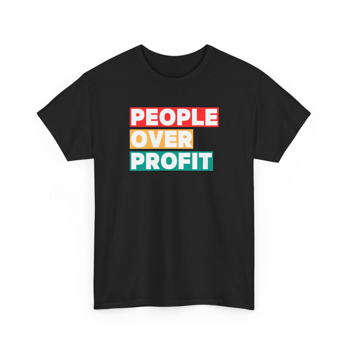 'People Over Profit'  Unisex Cotton T-Shirt