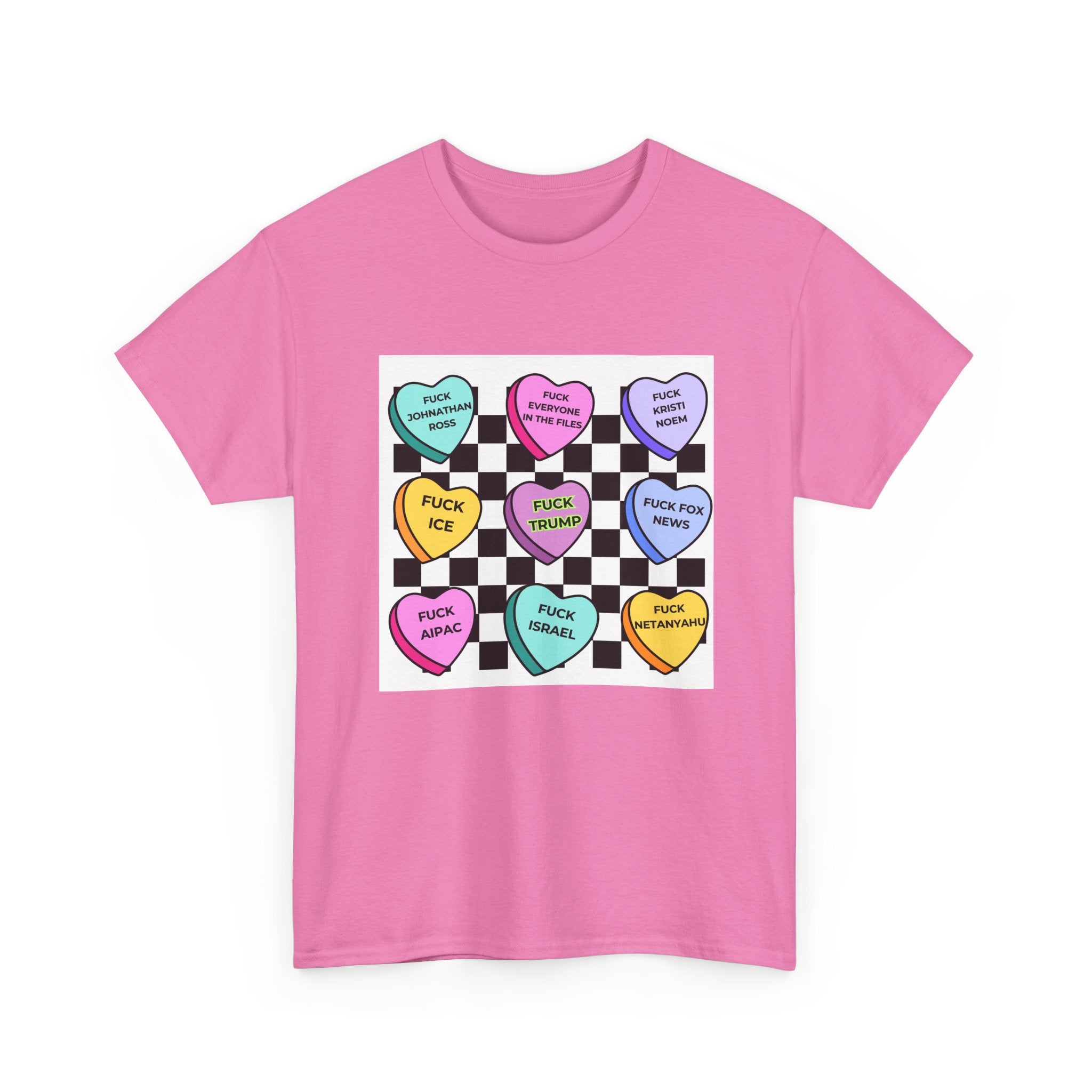 Political Conversation Hearts T-Shirt Social Justice Candy Heart Tee