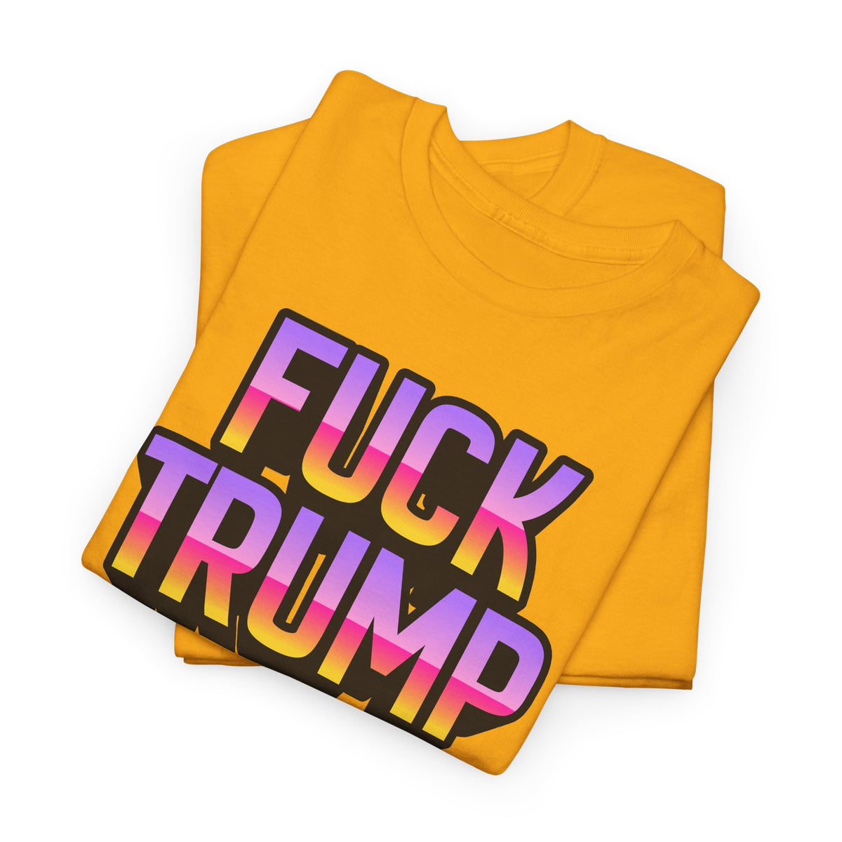 Anti TRUMP Rainbow Graphic Unisex Cotton T-Shirt