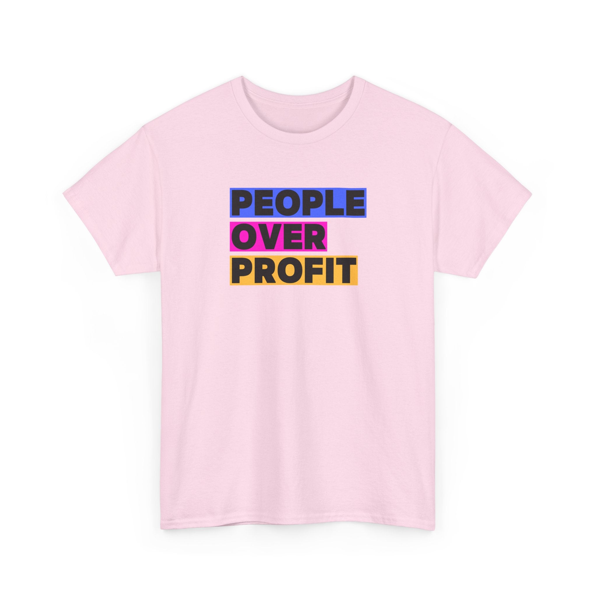 'People Over Profit' Graphic Unisex Cotton T-Shirt