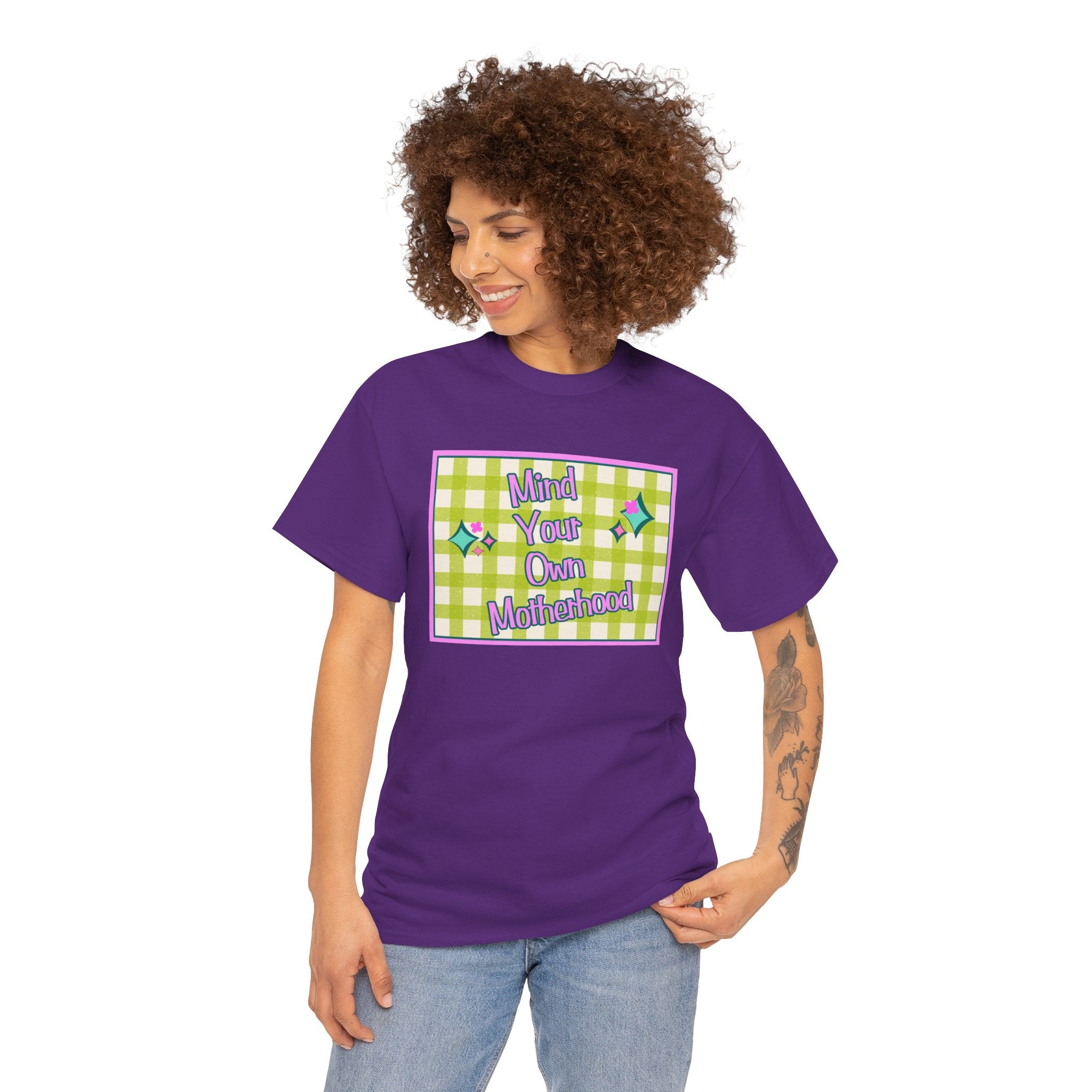 Mind Your Own Motherhood Tee — Feminist Retro Slogan T-Shirt