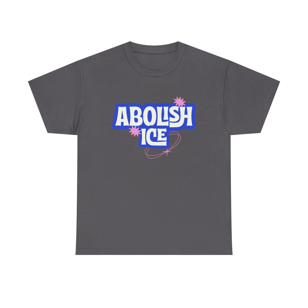 'Abolish ICE' Bold Political Graphic Unisex Cotton T-Shirt