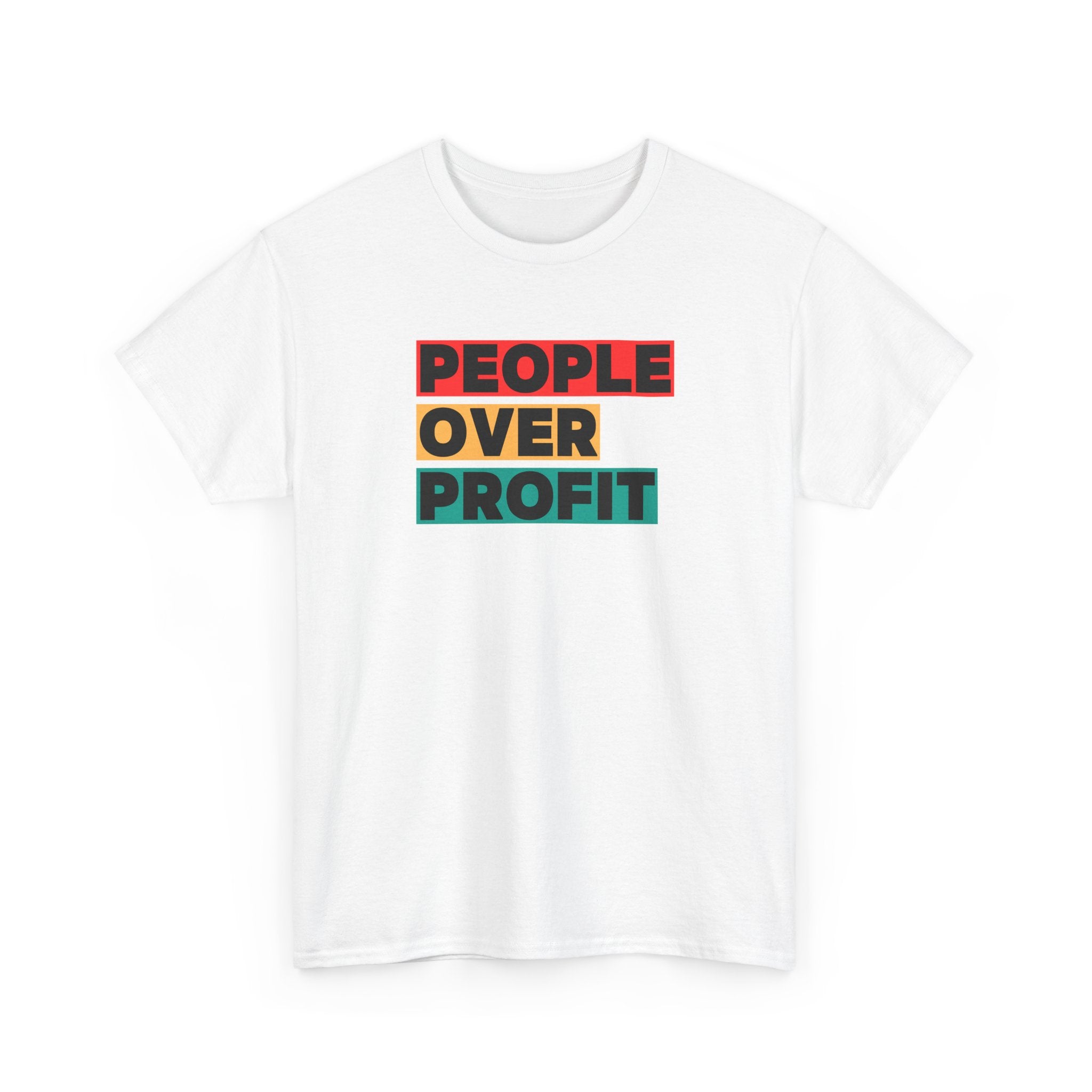 'People Over Profit' Graphic Unisex Cotton T-Shirt
