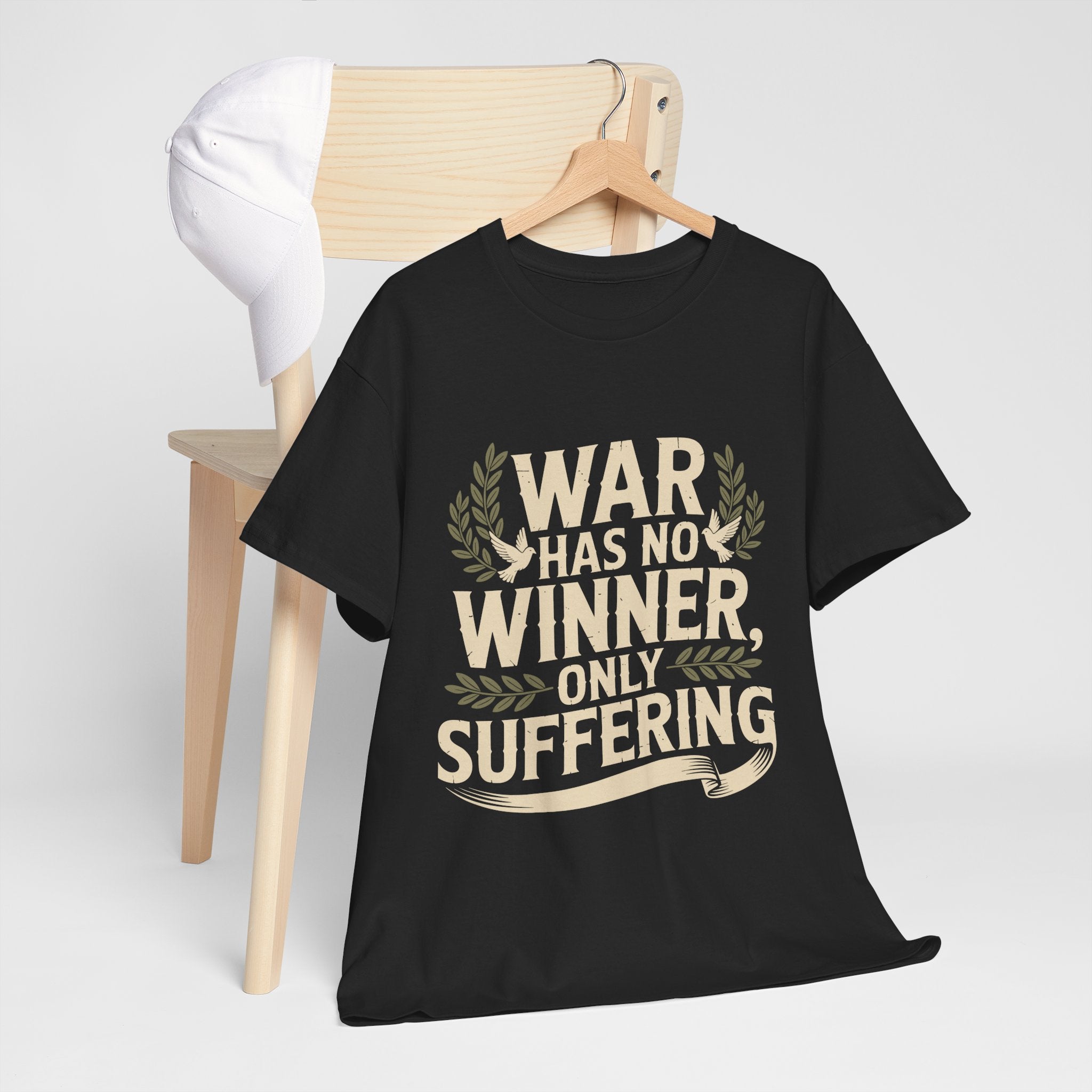 Anti-War Tee — "War Has No Winner, Only Suffering" Peace Shirt
