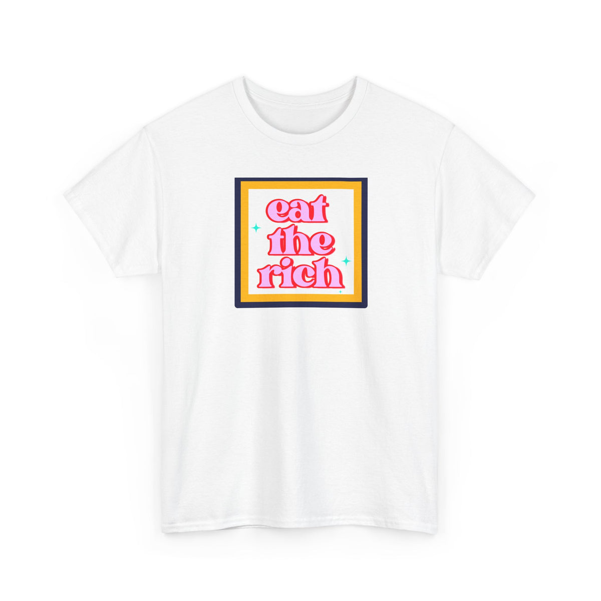 'Eat The Rich' Graphic Unisex Cotton T‑Shirt