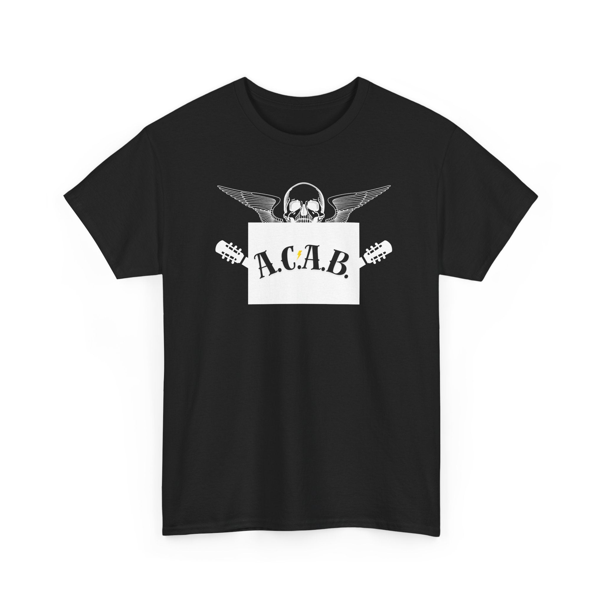 ACAB Skull Punk Protest Graphic Unisex Cotton T-Shirt