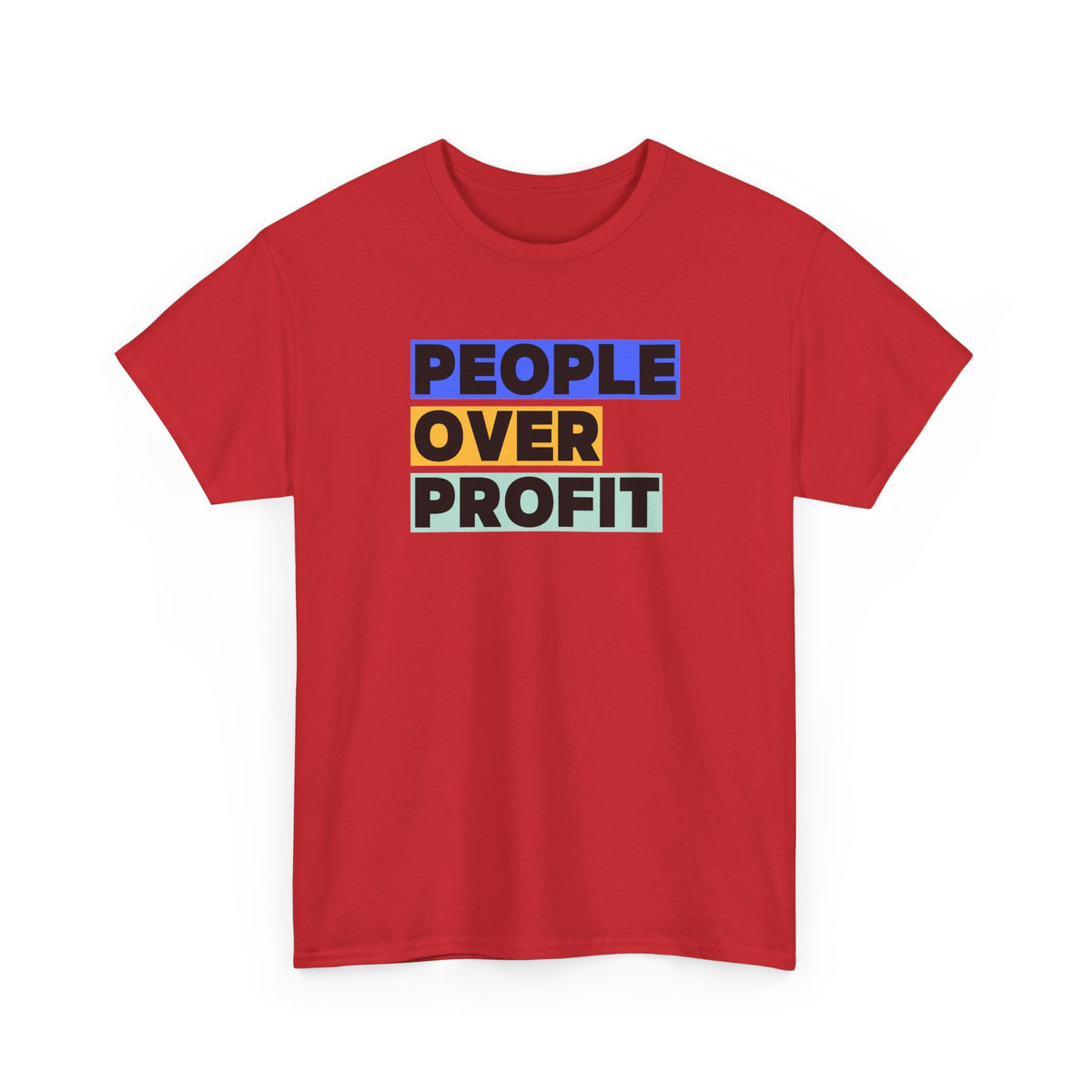 'People Over Profit'  Unisex Cotton T-Shirt