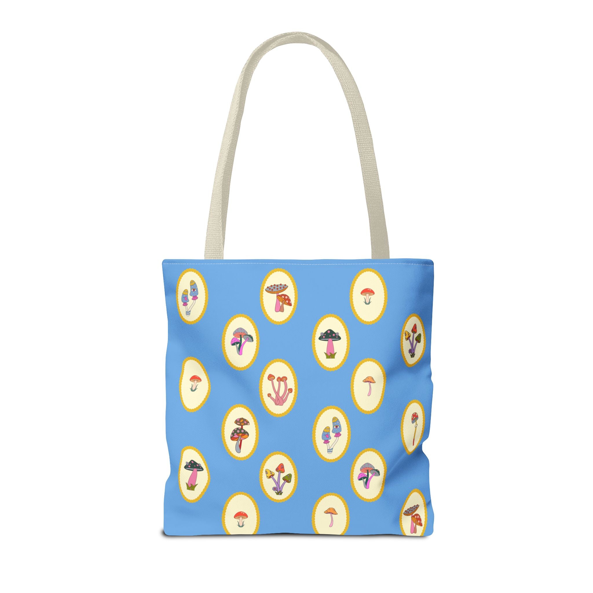Princess Amanita Mushroom Vintage Scrapbook Tote Bag