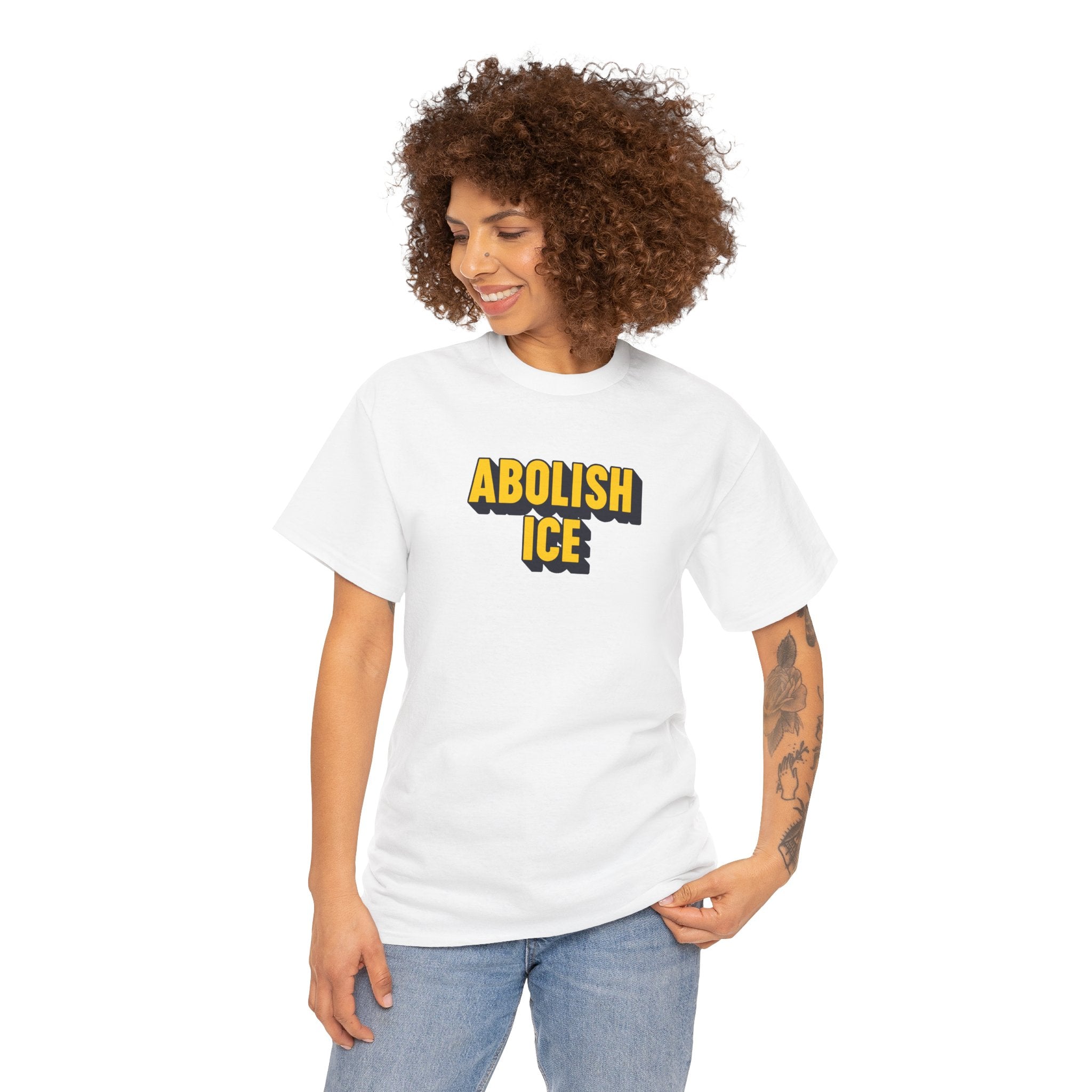 ABOLISH ICE Unisex Heavy Cotton T-shirt