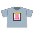 'Eat The Rich' Pink Graphic Protest Crop Top Tee