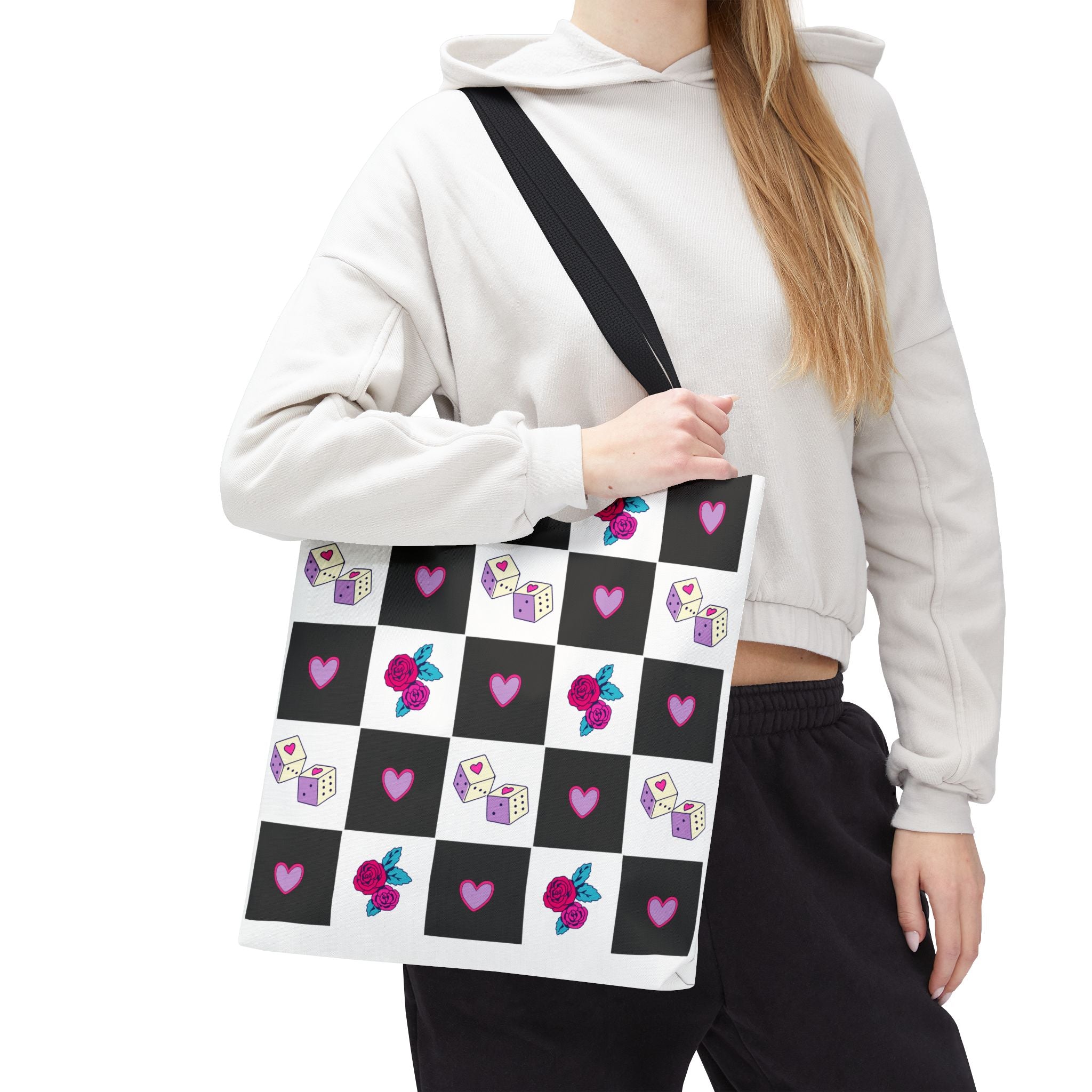 Femme Punk Checkerboard Love Tote Bag
