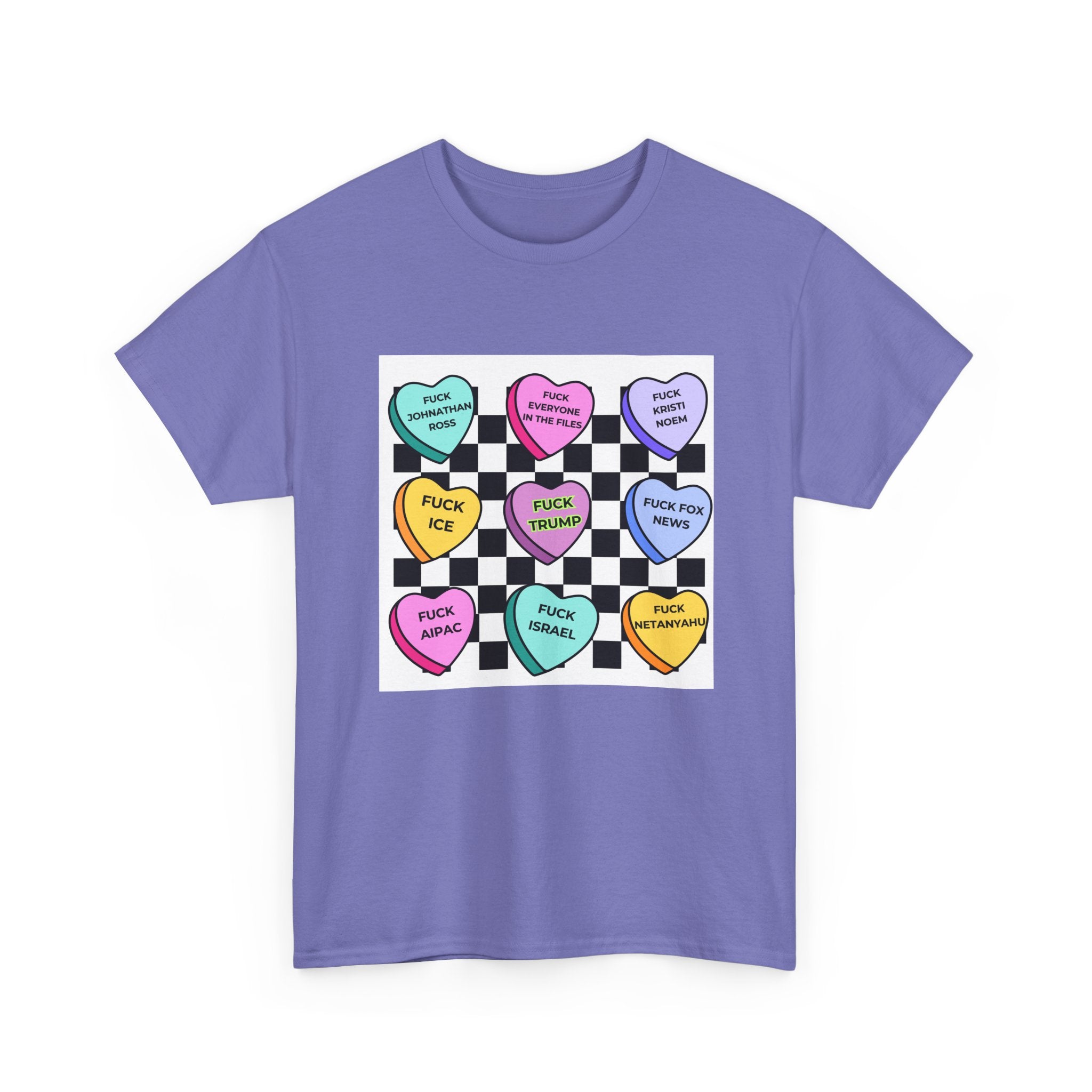 Political Conversation Hearts T-Shirt Social Justice Candy Heart Tee