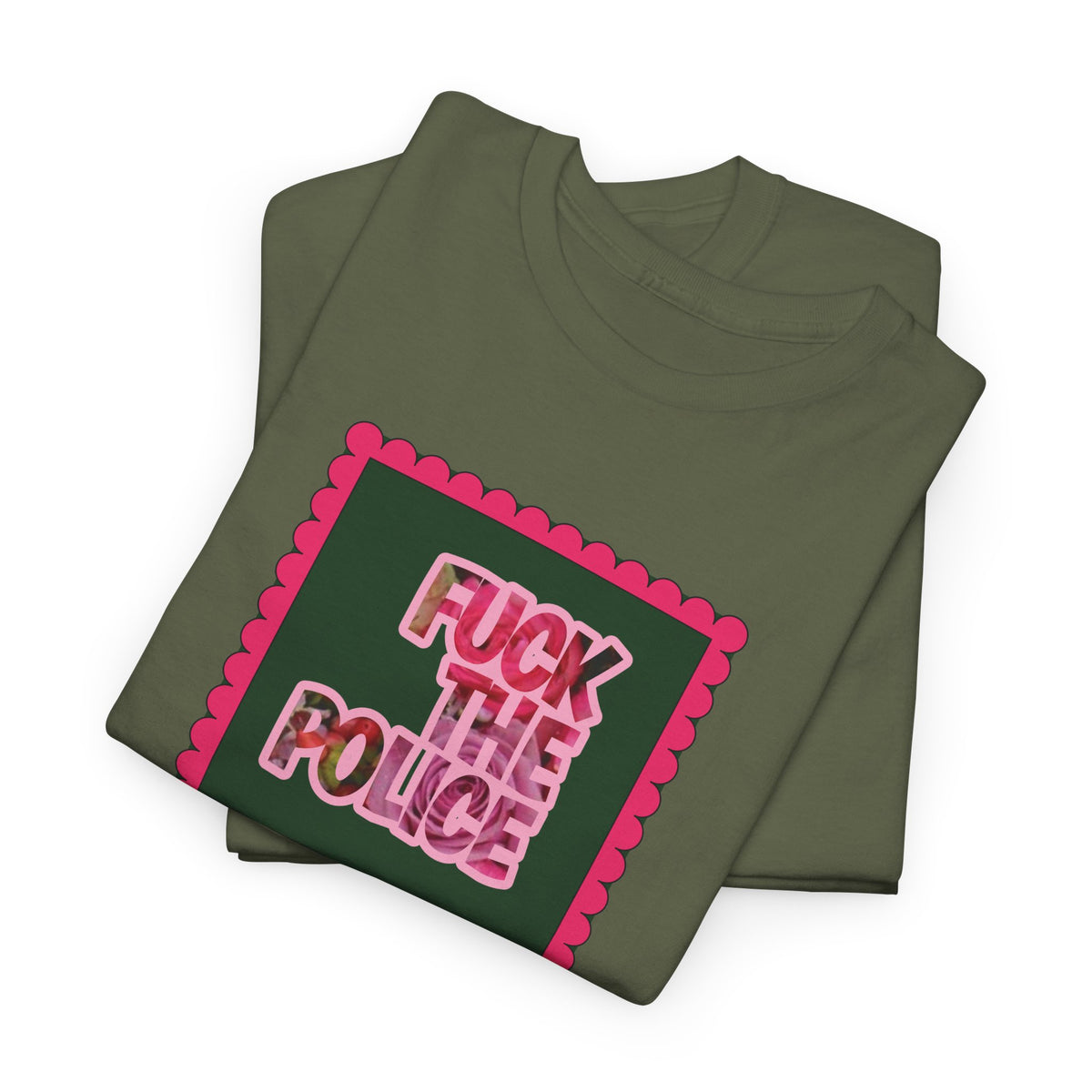 'Fuck The Police' Feminine Protest Graphic Unisex Cotton T-Shirt
