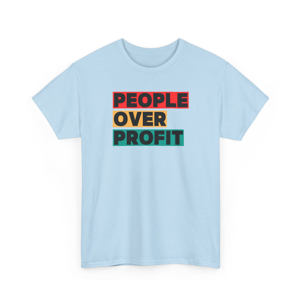 'People Over Profit'  Unisex Cotton T-Shirt