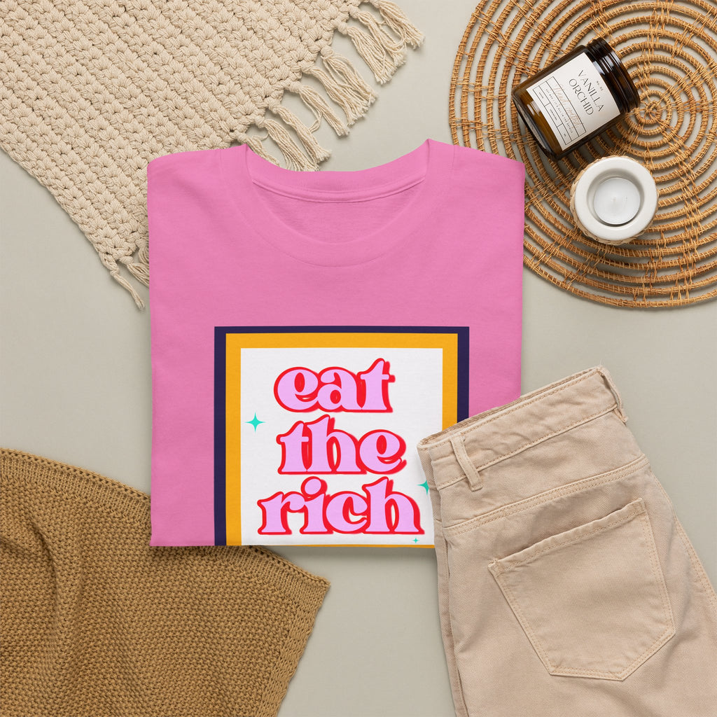 'Eat The Rich' Graphic Unisex Cotton T‑Shirt