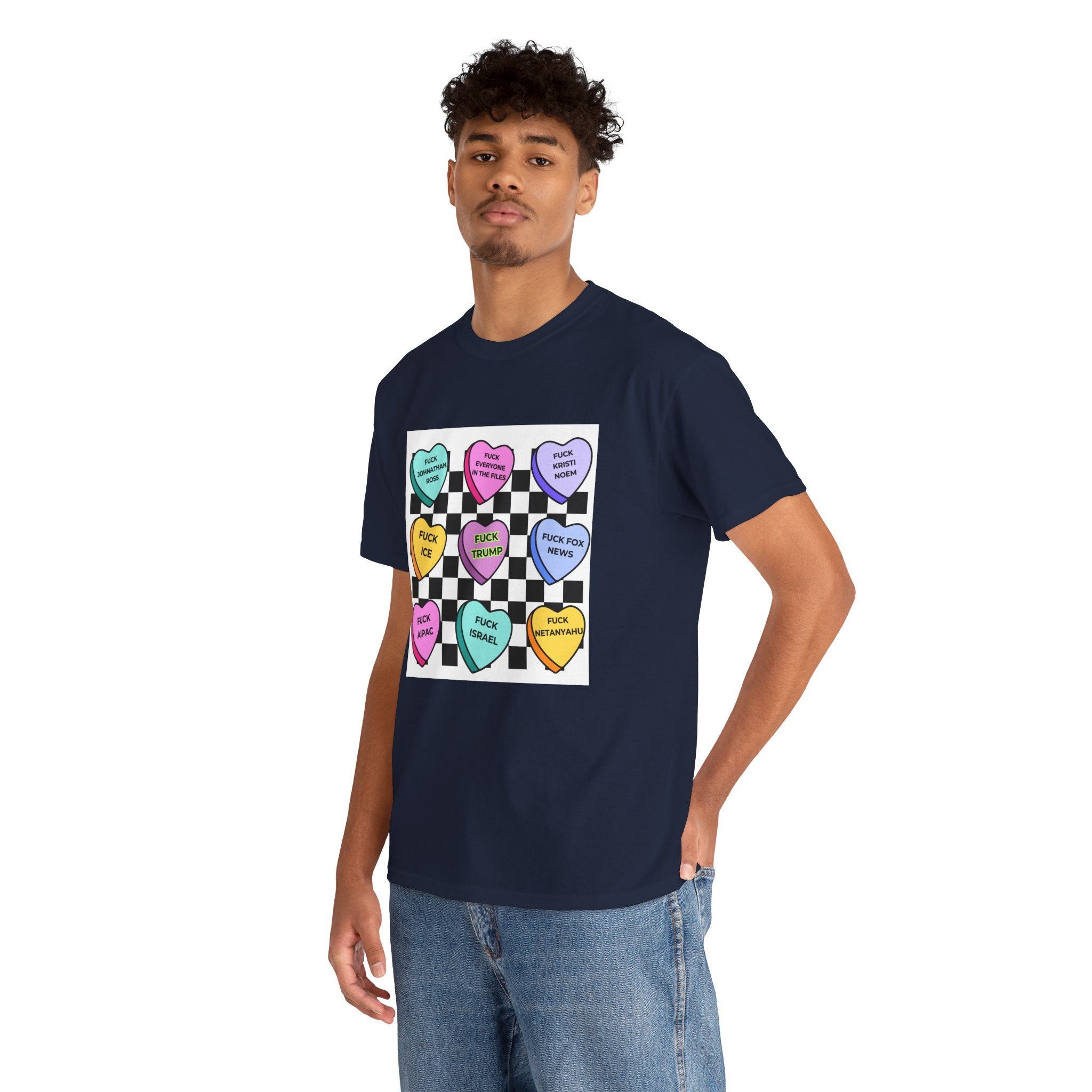 Political Conversation Hearts T-Shirt Social Justice Candy Heart Tee