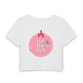 Eat the Rich Pink Coquette Cupcake Baby Tee — Women's Demure Graphic
