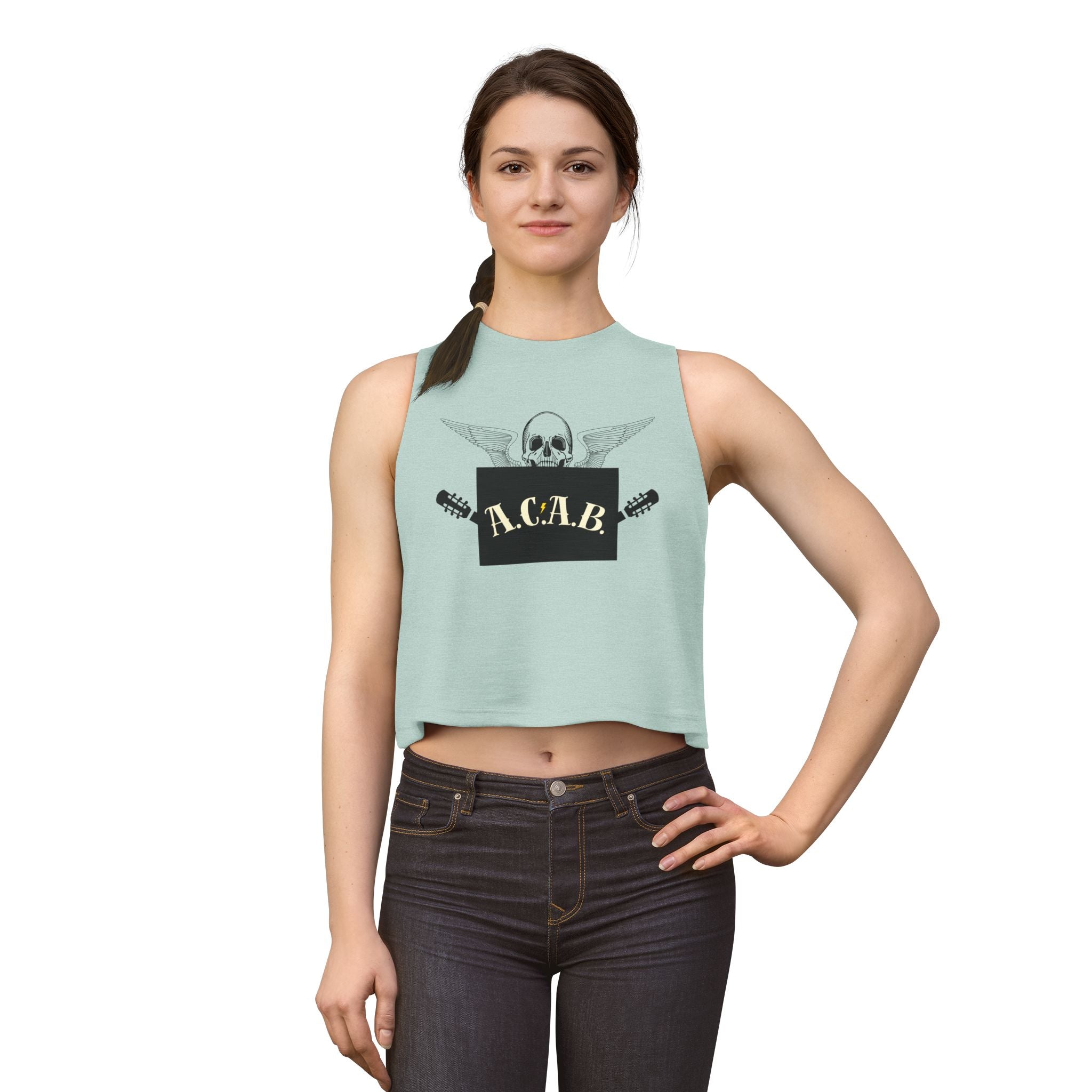 'ACAB" Women's Punk Rock Crop Top