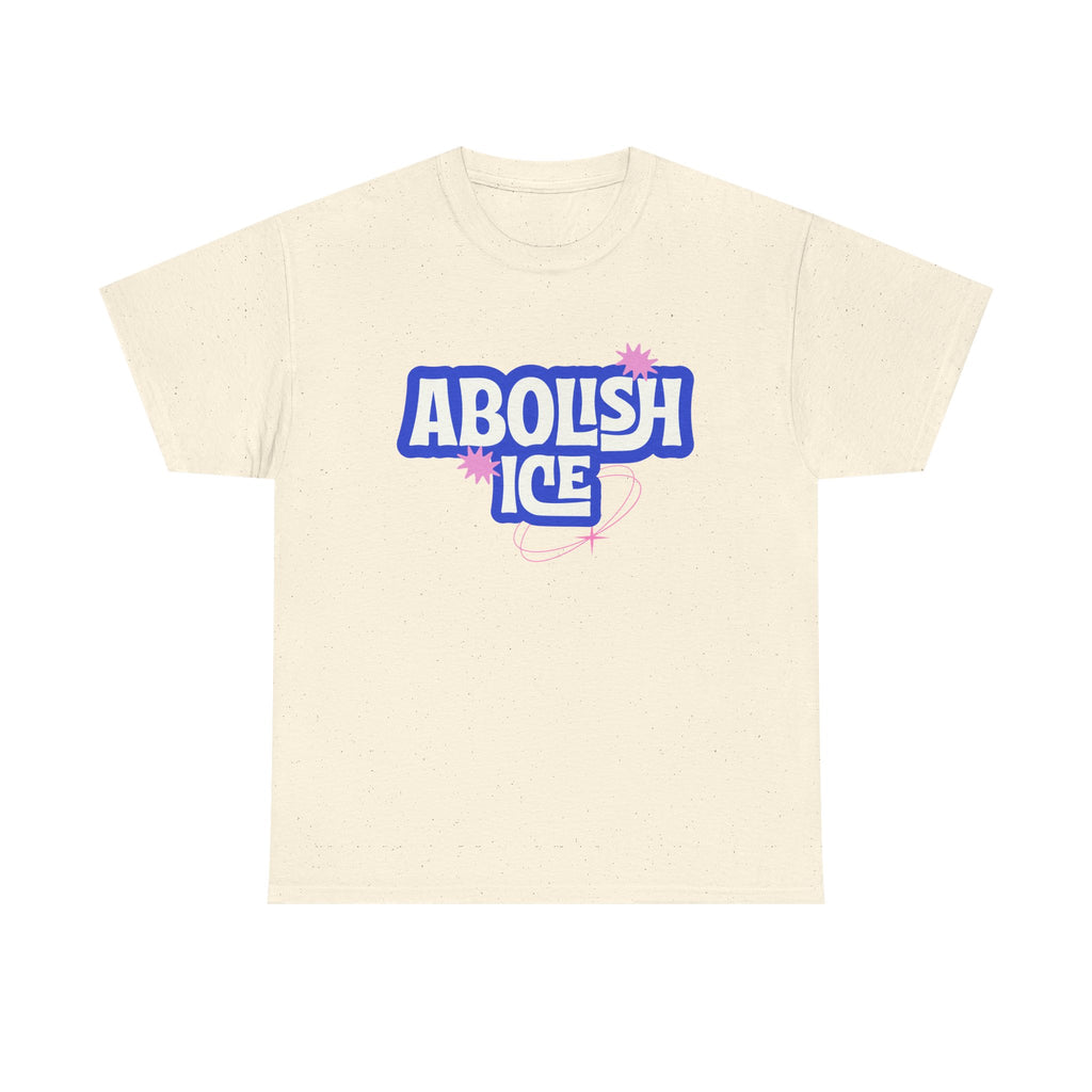 'Abolish ICE' Bold Political Graphic Unisex Cotton T-Shirt