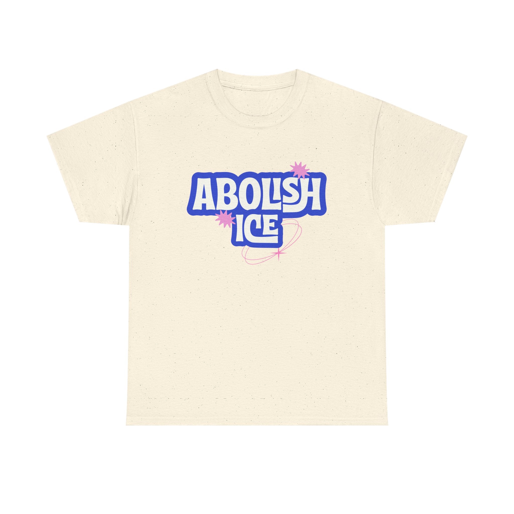 'Abolish ICE' Bold Political Graphic Unisex Cotton T-Shirt