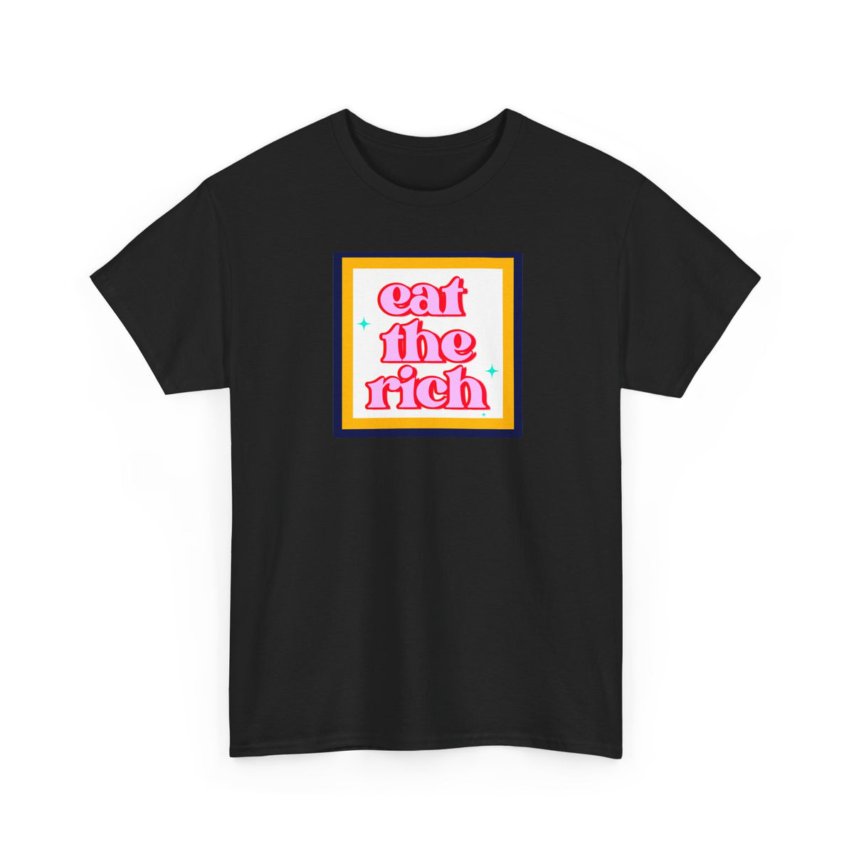 'Eat The Rich' Graphic Unisex Cotton T‑Shirt