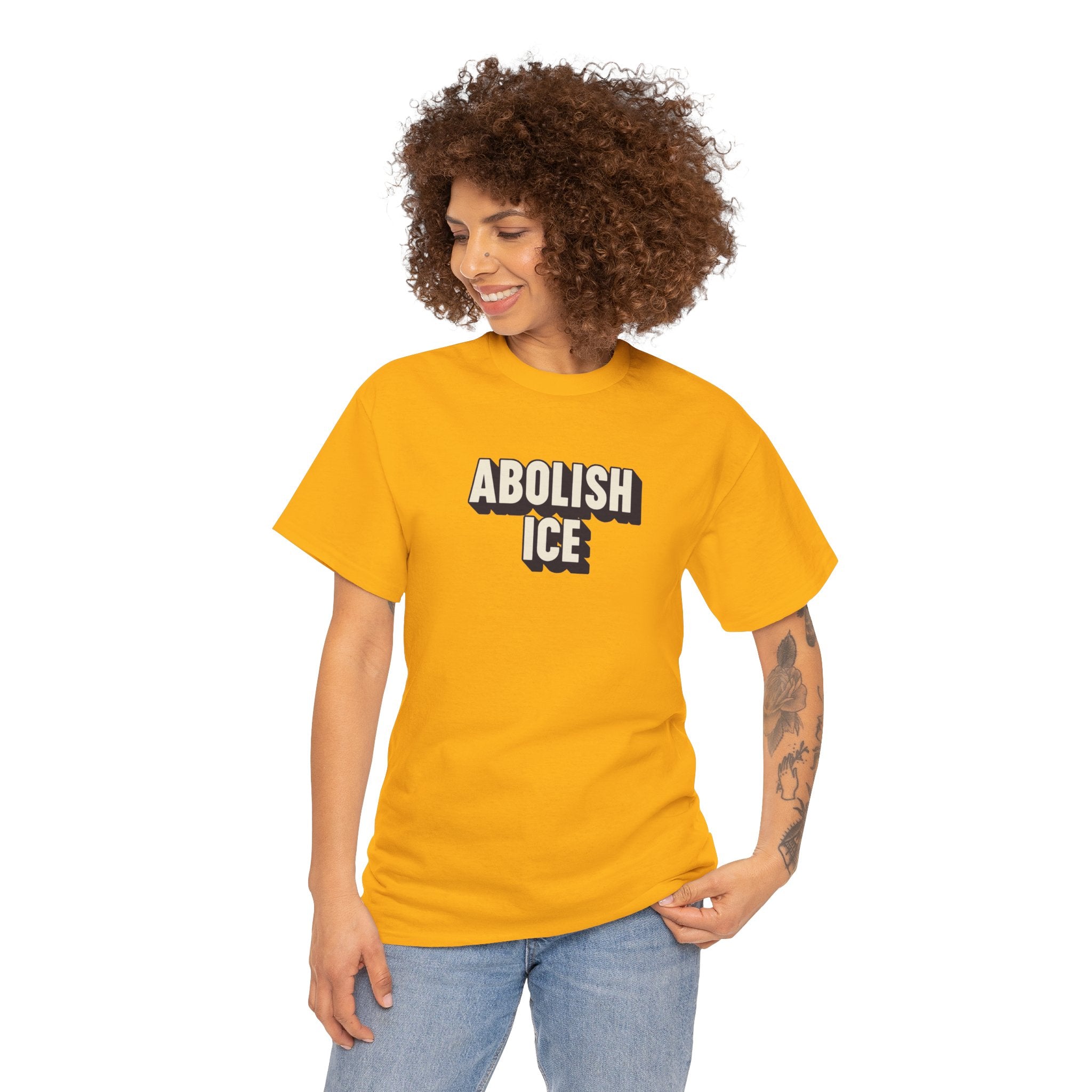 ABOLISH ICE Unisex Heavy Cotton T-shirt