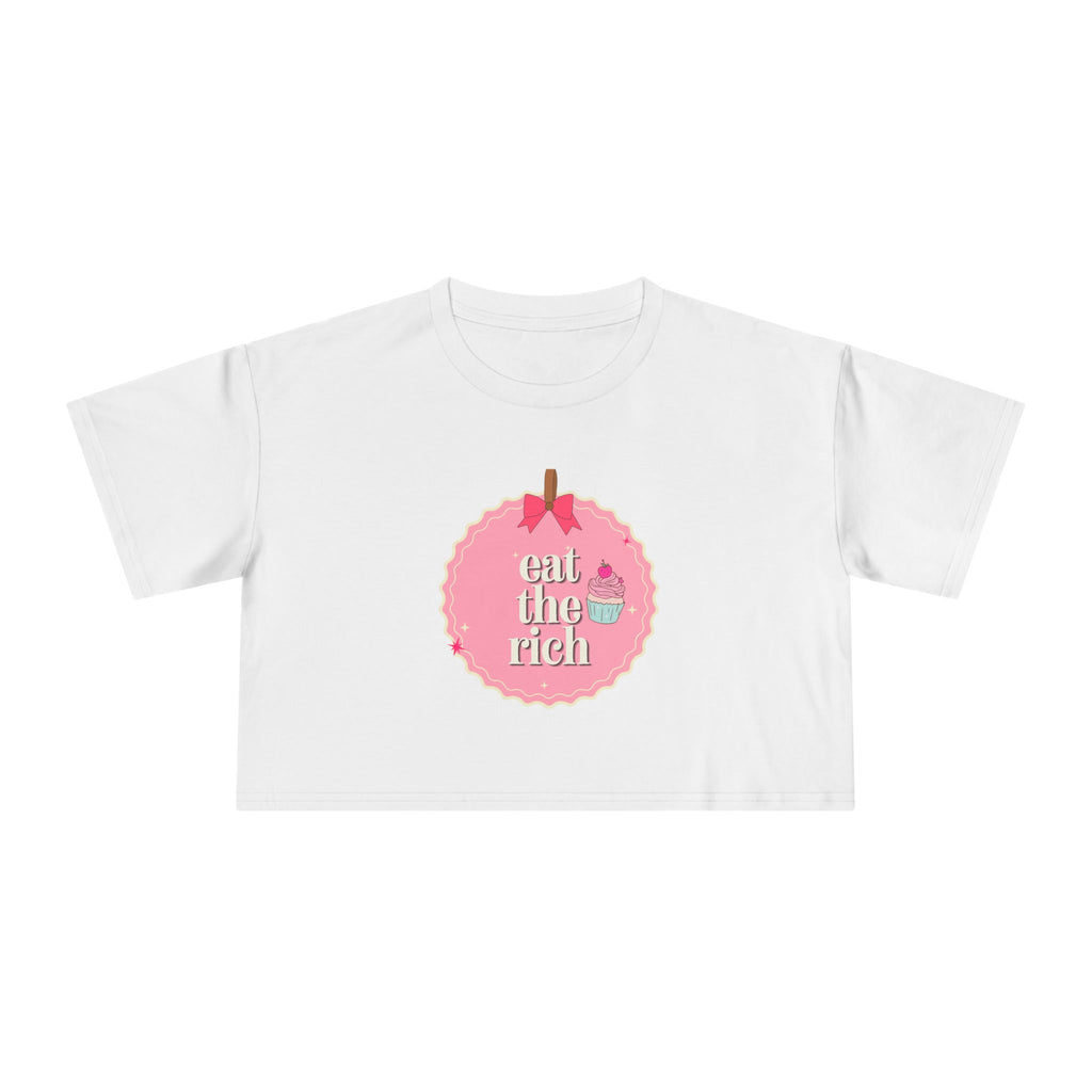 Eat the Rich - Coquette Cupcake Women's Crop Top Tee