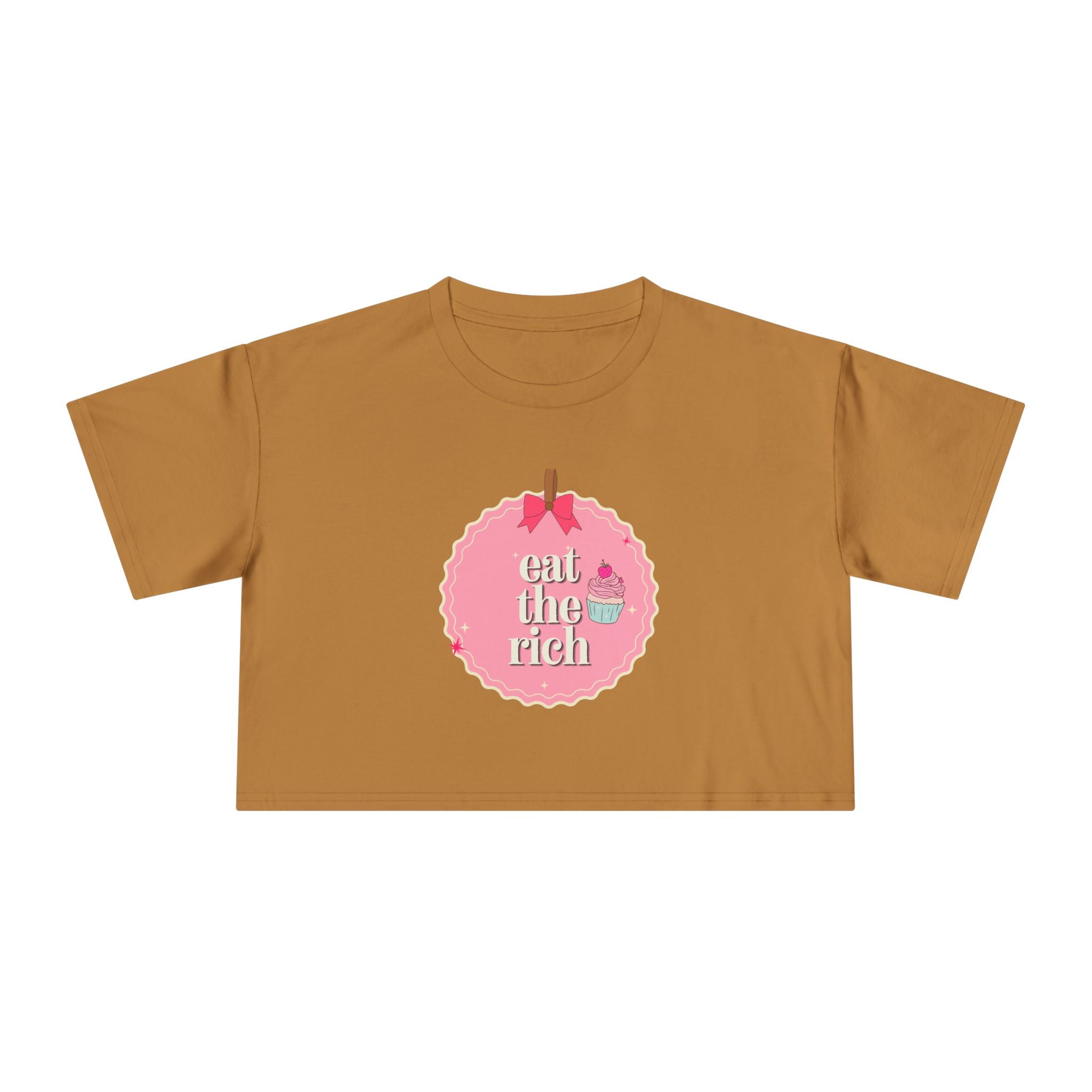 Eat the Rich - Coquette Cupcake Women's Crop Top Tee