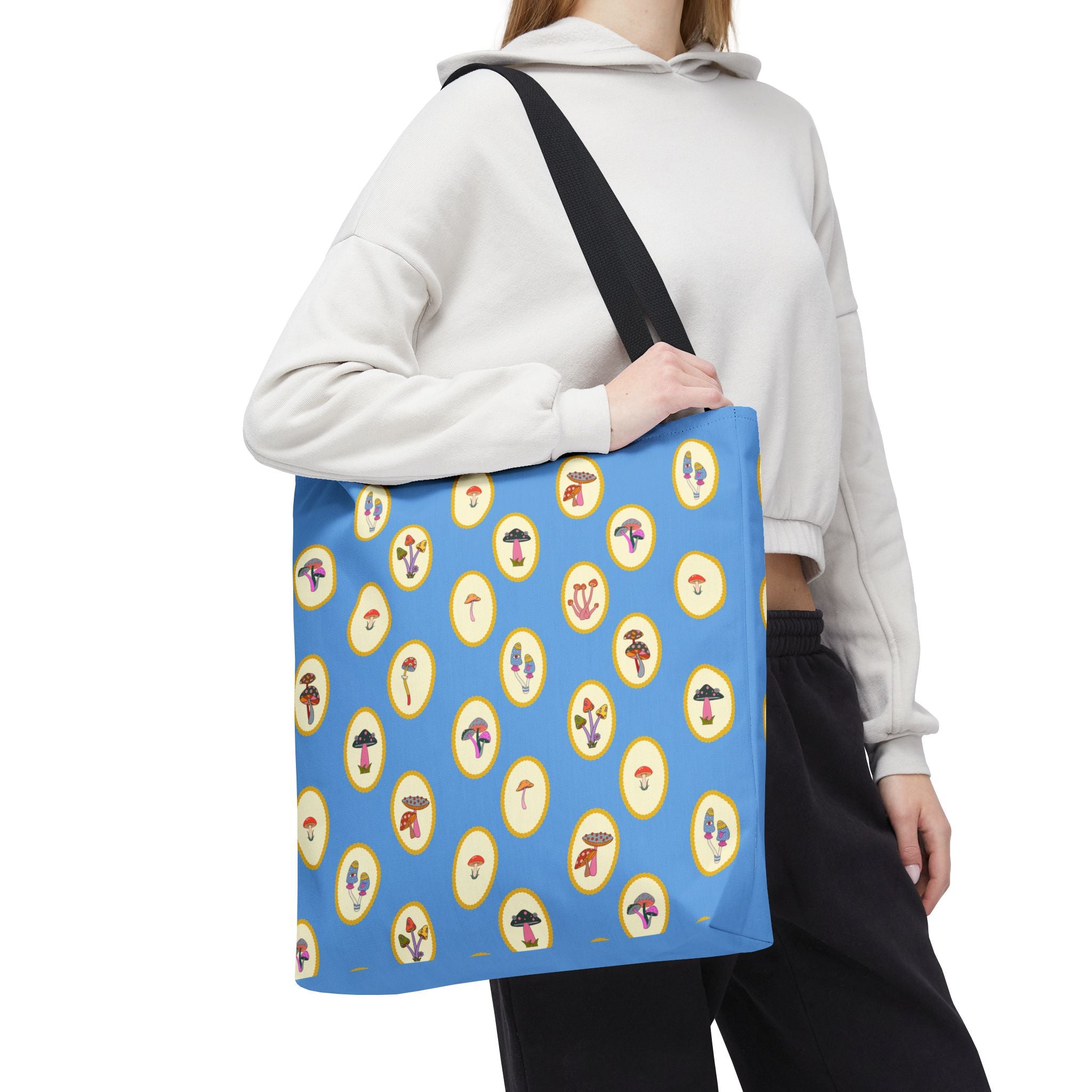 Princess Amanita Mushroom Vintage Scrapbook Tote Bag