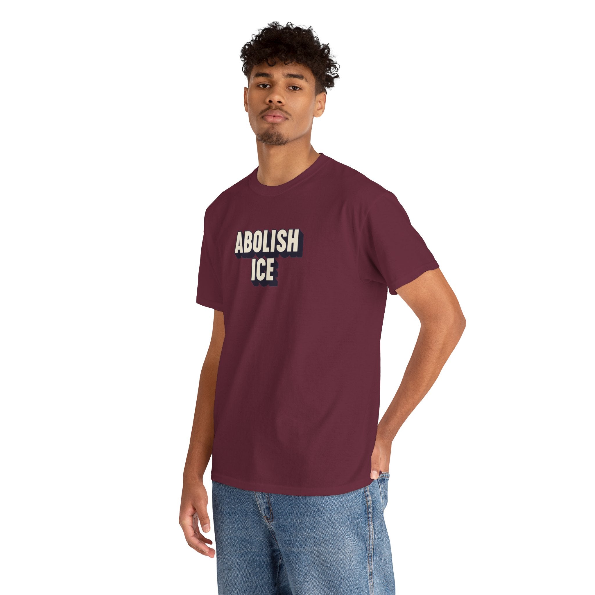 ABOLISH ICE Unisex Heavy Cotton T-shirt