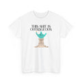 'This Shit Is Outrageous' Funny Statue of Liberty Graphic Unisex Cotton T-Shirt