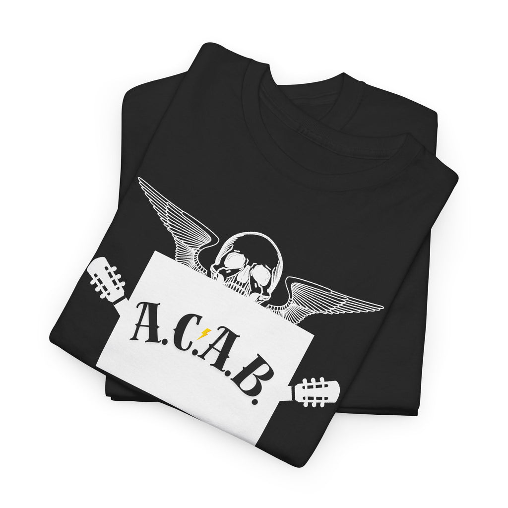 ACAB Skull Punk Protest Graphic Unisex Cotton T-Shirt