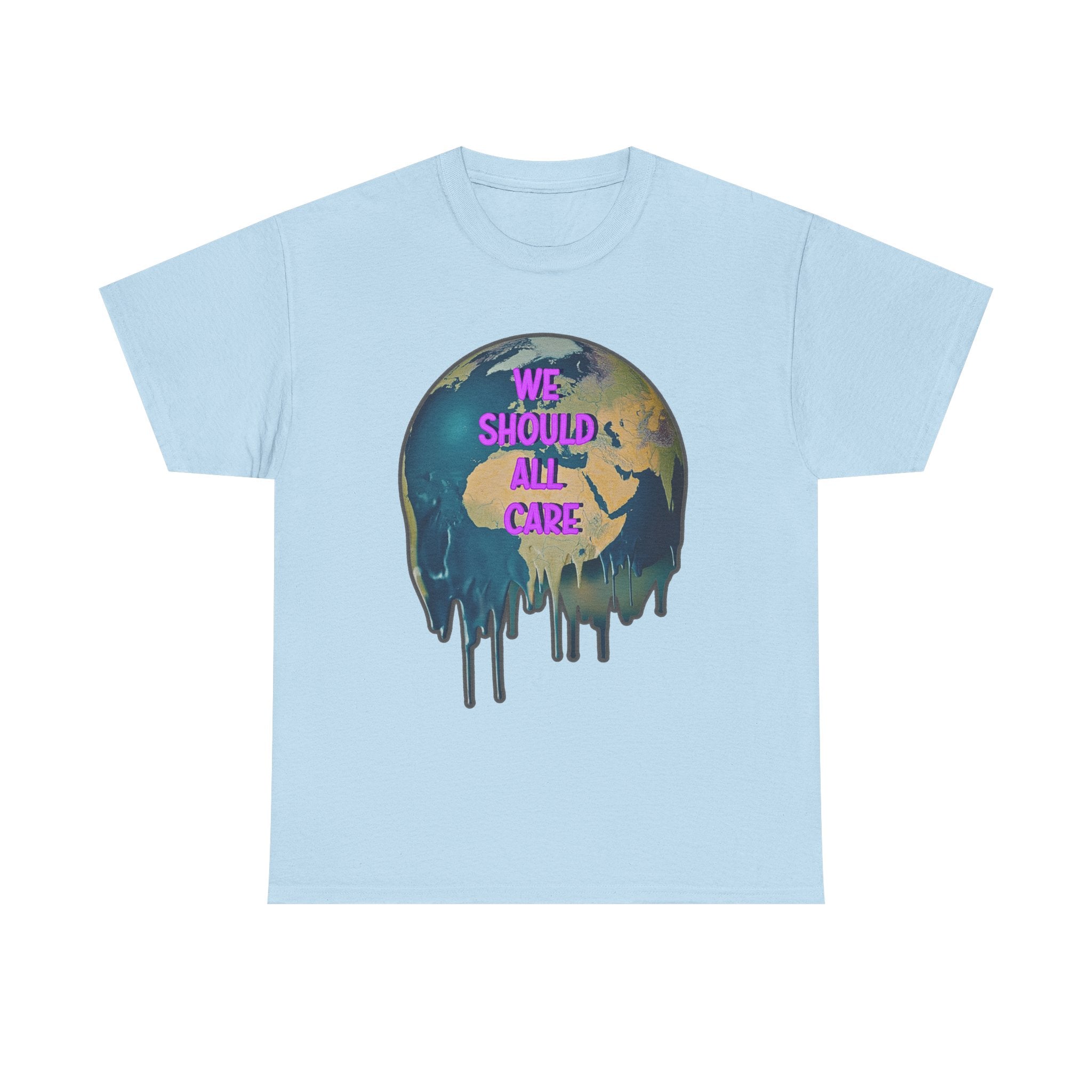 'We Should All Care' Climate Awareness Unisex Cotton T-Shirt