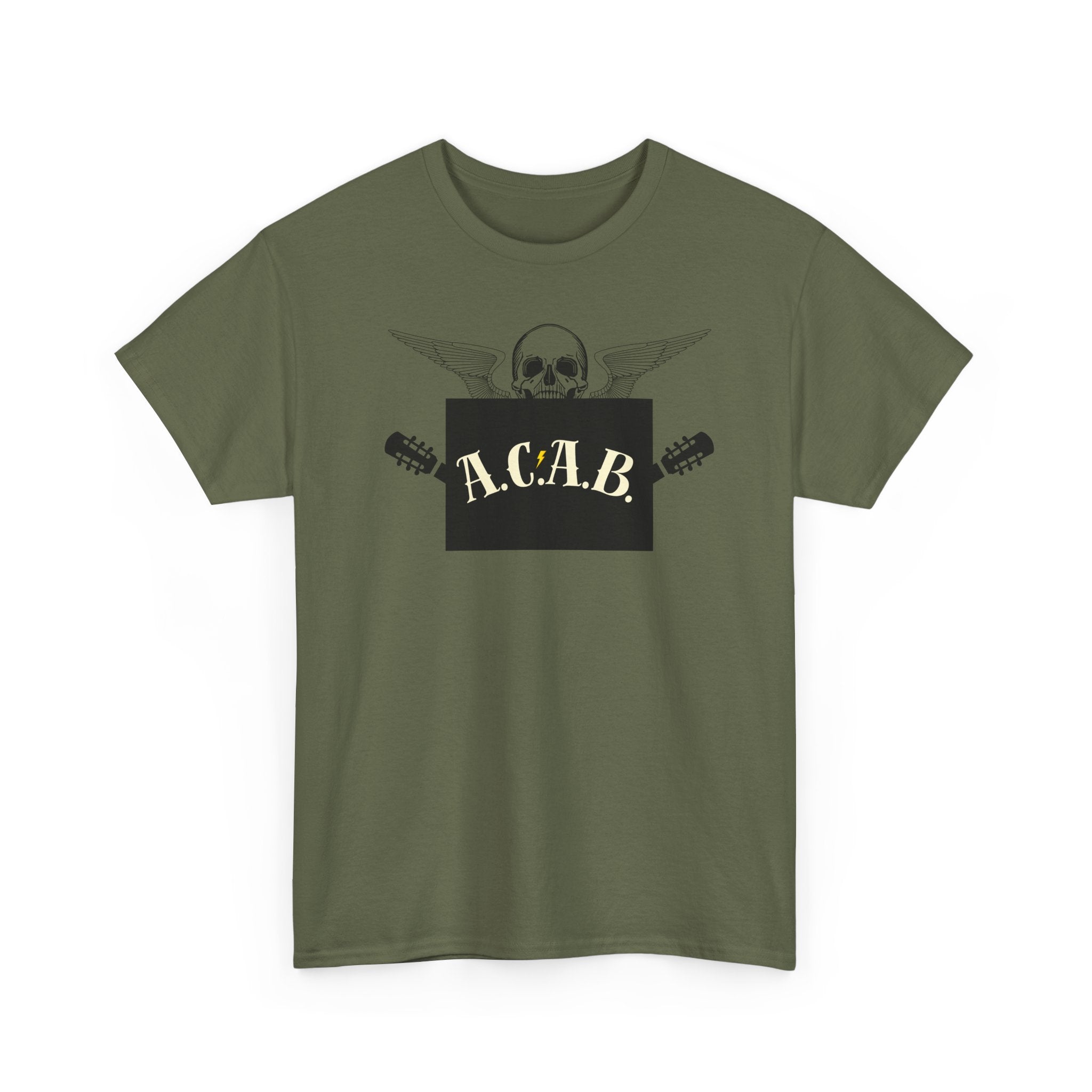 ACAB Skull Punk Protest Graphic Unisex Cotton T-Shirt