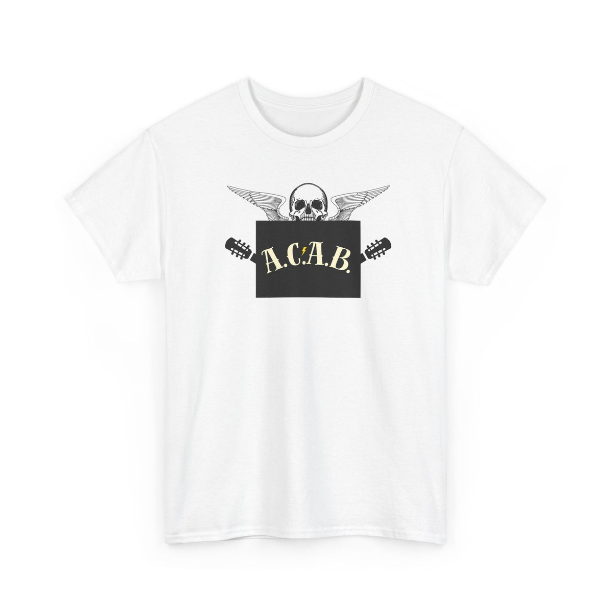 ACAB Skull Punk Protest Graphic Unisex Cotton T-Shirt