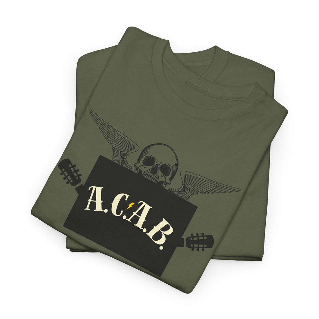 ACAB Skull Punk Protest Graphic Unisex Cotton T-Shirt