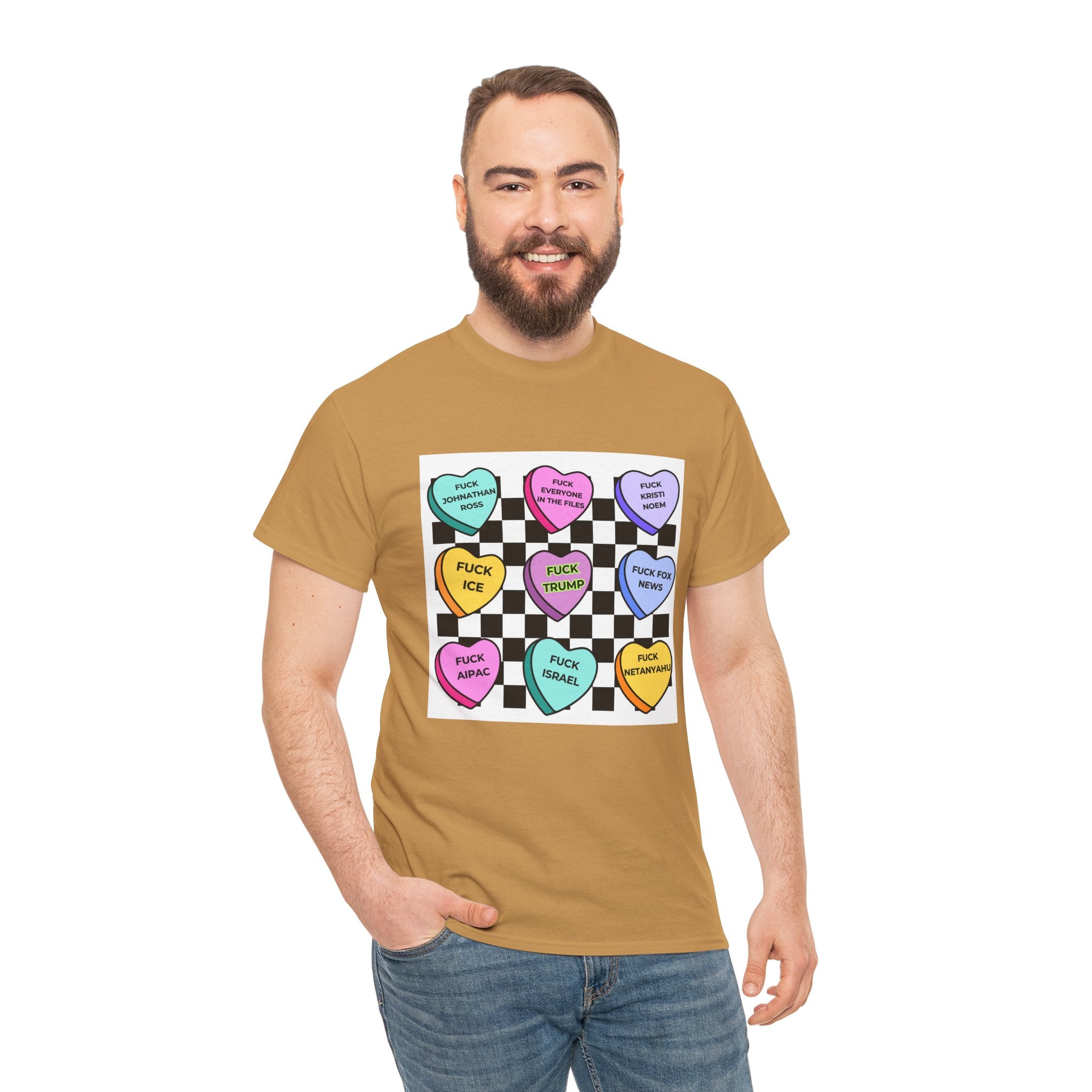 Political Conversation Hearts T-Shirt Social Justice Candy Heart Tee