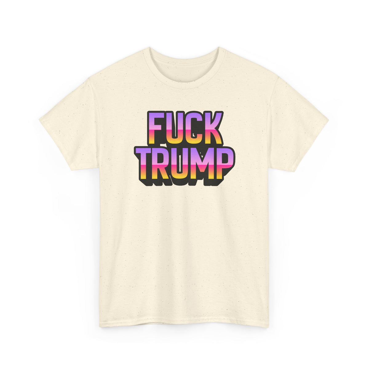 Anti TRUMP Rainbow Graphic Unisex Cotton T-Shirt